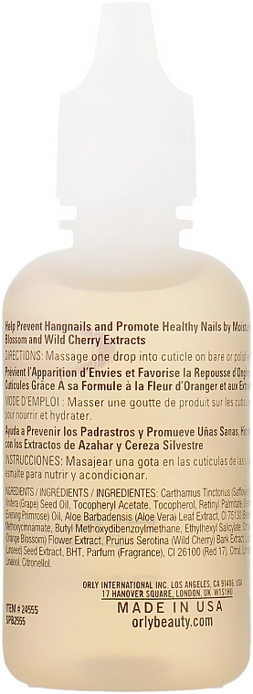 Orly Масло для ногтей и кутикулы Cuticle Oil + Cuticle & Nals Treatment Oil - фото N2