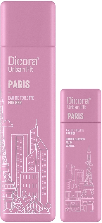 Dicora Urban Fit Paris Набор (edt/100 ml + edt/30 ml) - фото N2