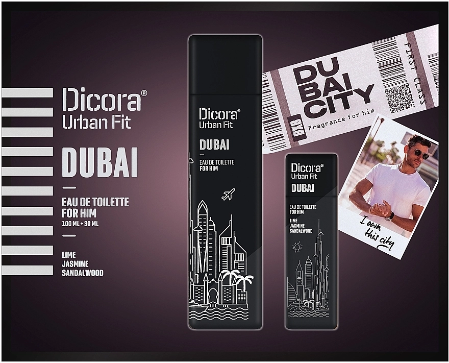 Dicora Urban Fit Dubai Набір (edt/100 ml + edt/30 ml) - фото N1