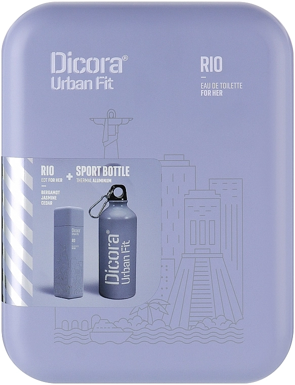 Dicora Urban Fit Rio Набір (edt/100 ml + bottle/1pc + box/1pc) - фото N1