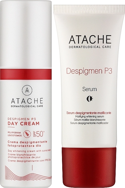 Atache Набор Despigment P3 (f/cr/50ml + f/serum/30ml + pouch) - фото N2