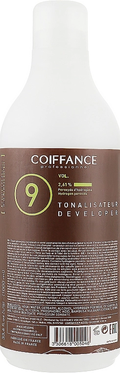 Coiffance Professionnel Окислювач для напівперманентної фарби 9VOL Color Care Developer - фото N1