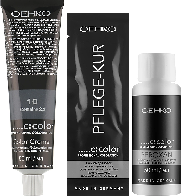 Стійка крем-фарба для волосся - C:EHKO COLOR, 80 - Світло-Русявий - фото N2