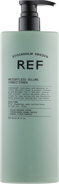 REF Кондиционер для объема волос, рН 3.5 Weightless Volume Conditioner - фото N3