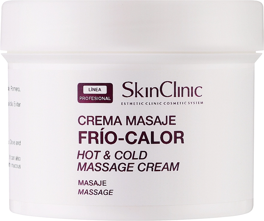 SkinClinic Крем масажний "Вогонь і лід" Hot & Cold Massage Cream - фото N1
