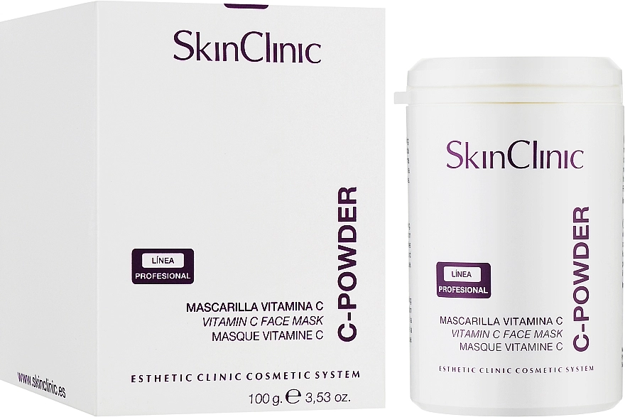 SkinClinic Антиоксидантная осветляющая маска-пудра с витамином С 94% C-Powder - фото N4