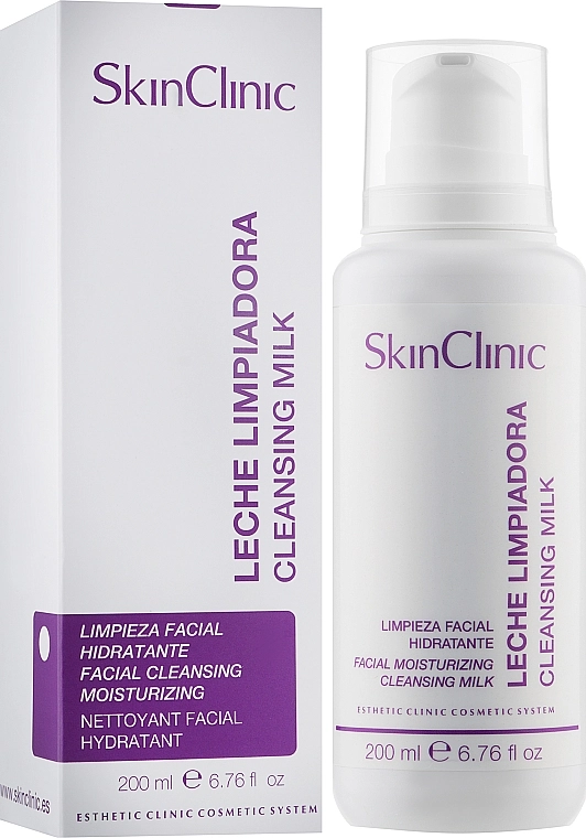 SkinClinic Молочко очищувальне для нормальної й сухої шкіри обличчя Cleansing Milk - фото N2