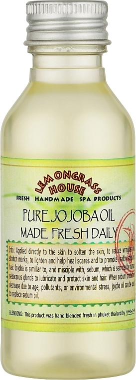 Lemongrass House Чистое масло "Жожоба" Pure Jojoba Oil Made Fresh Daily - фото N1