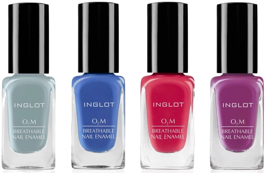 Inglot Лак, що "дихає", для нігтів, глянцевий O2M Breathable Nail Enamel - фото N4