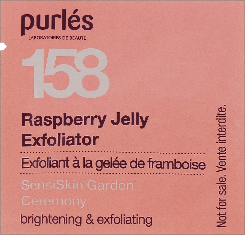 Purles Малиновый энзимный эксфолиант 158 SensiSkin Garden Ceremony Raspberry Jelly Exfoliator (пробник) - фото N1