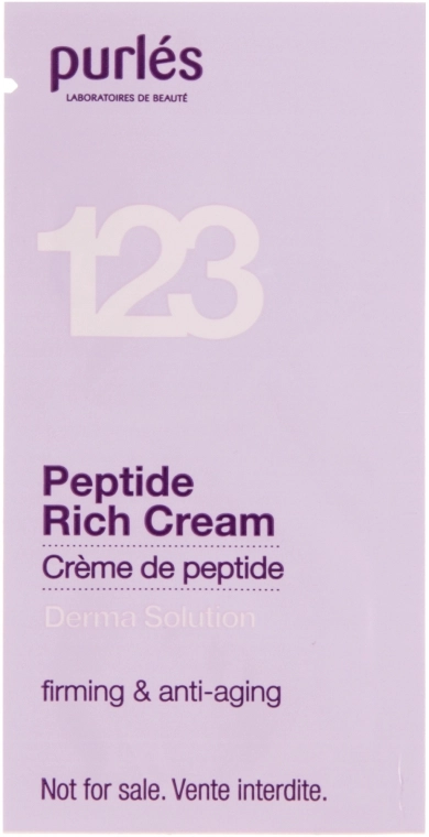 Purles Питательный крем с пептидами Derma Solution 123 Peptide Rich Cream (пробник) - фото N1