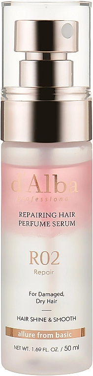 D'Alba Парфумований серум для відновлення волосся Professional Repairing Hair Perfume Serum - фото N1