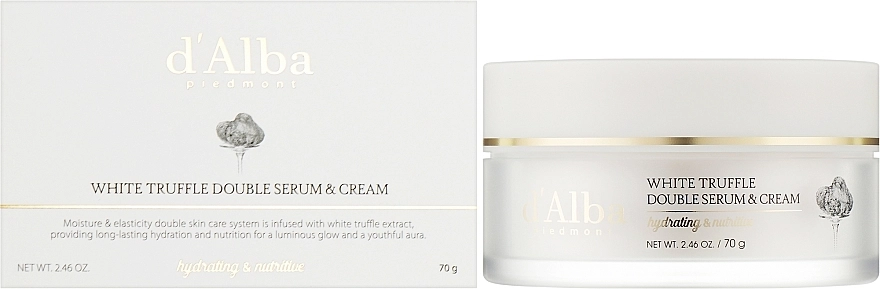 D'Alba Антивозрастной двойной крем-сыворотка White Truffle Double Serum & Cream - фото N2