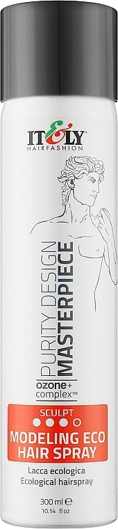 Itely Hairfashion Лак для волос сильной фиксации Purity Design Masterpiece Eco Hairspray - фото N1