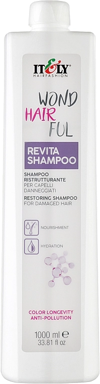 Itely Hairfashion Відновлювальний шампунь для волосся WondHairFul Revita Shampoo - фото N3