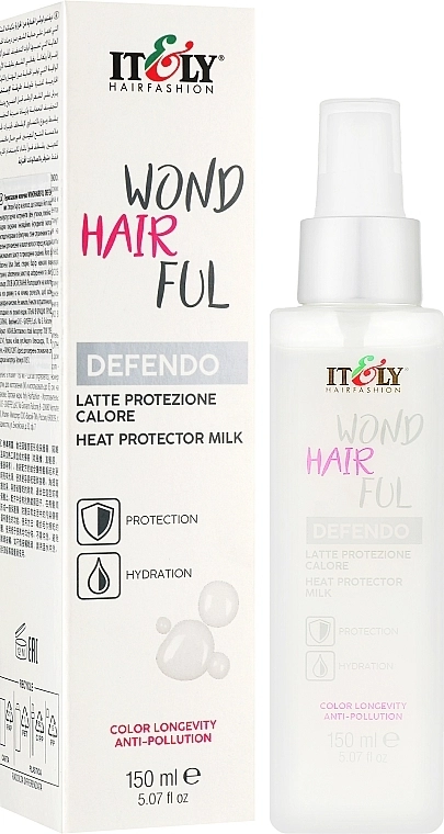 Itely Hairfashion Термозащитное молочко для волос WondHairFul Defendo - фото N2