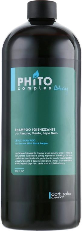 Dott. Solari Детокс шампунь Phito Complex Sanitizer Detoxing Shampoo - фото N3