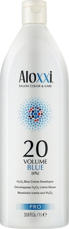 Aloxxi УЦІНКА Крем-окисник для об'єму волосся, 6% 20 Volume Blue Creme Developer * - фото N1