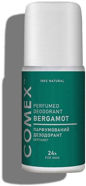 Дезодорант мужской натуральный - Comex Ayurvedic Natural "Бергамот", 50 млдез - фото N1