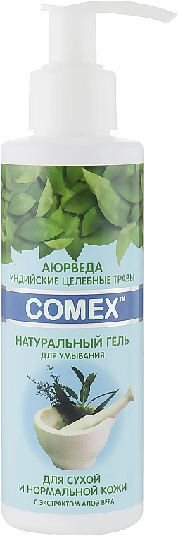 Comex Ayurvedic Natural Натуральний гель для вмивання для сухої й нормальної шкіри - фото N4