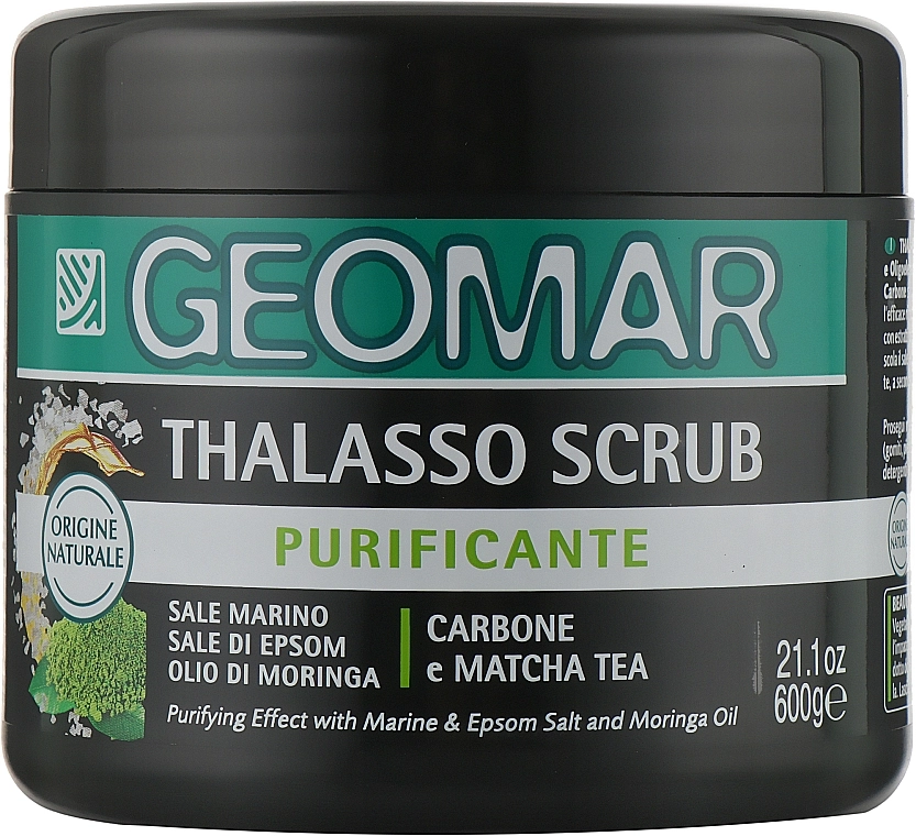 Geomar Таласо-скраб для тіла "Морська сіль і олія моринги" Thalasso Scrub Purificante - фото N1
