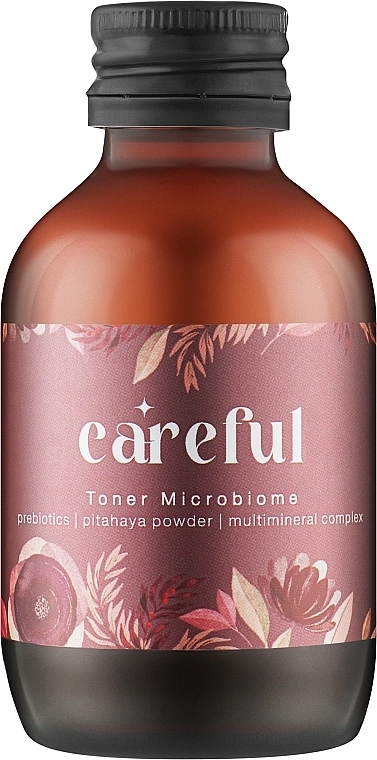 Careful Cosmetics Тонер для лица с пудрой питахайи и пребиотиками Toner Microbiome - фото N1