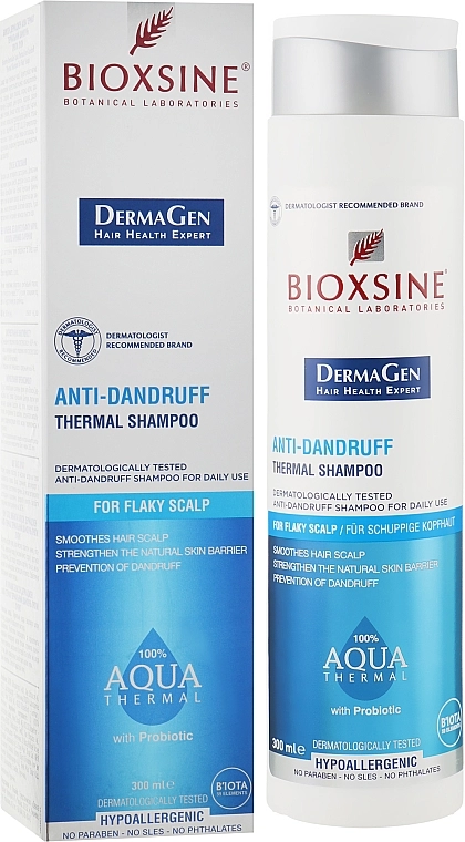 Biota Термальный шампунь против перхоти Bioxsine DermaGen Aqua Thermal Anti-Dandruff Thermal Shampoo - фото N1