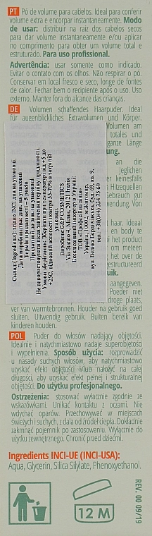 Sensus Пудра для объема волос Tabu Up 30 - фото N3