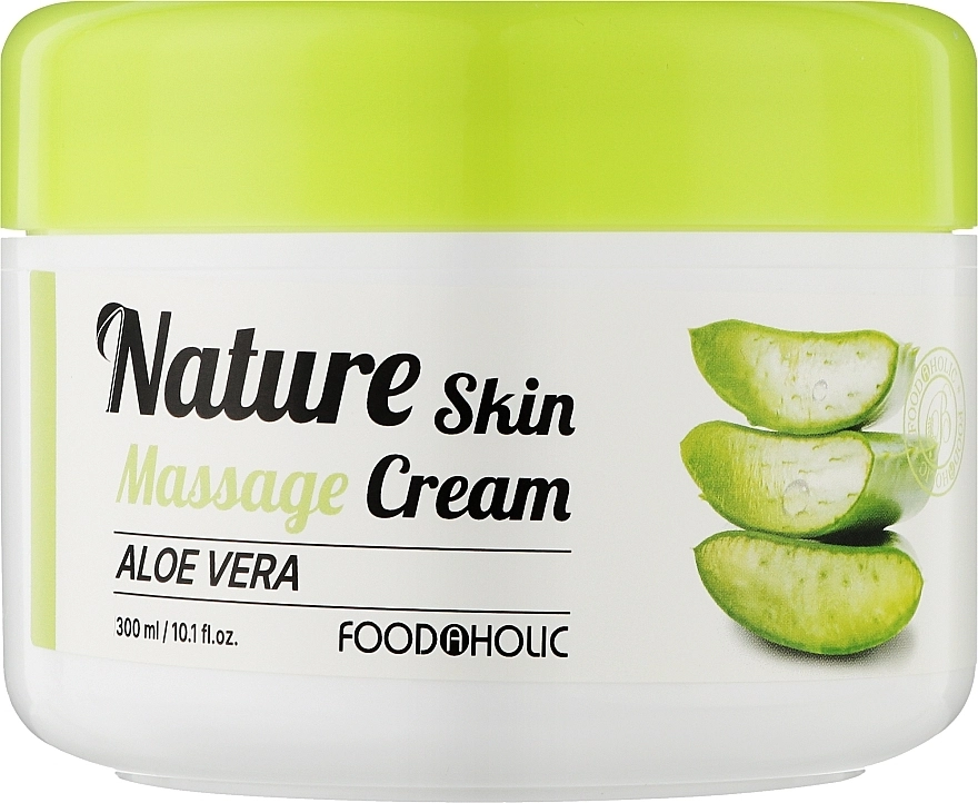 Foodaholic Масажний крем для обличчя з алое вера Natural Skin Massage Cream Aloe Vera - фото N1