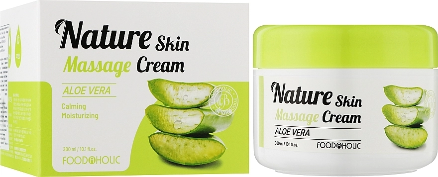 Foodaholic Массажный крем для лица с алоэ вера Natural Skin Massage Cream Aloe Vera - фото N2