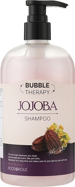 Foodaholic Шампунь для волосся з екстрактом жожоба Bubble Therapy Jojoba Shampoo - фото N1