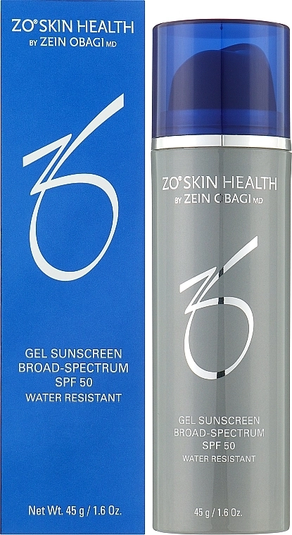 Zein Obagi Сонцезахисний водостійкий гель для обличчя Zo Skin Health Gel Sunscreen Broad Spectrum SPF50 Water Resistant - фото N2