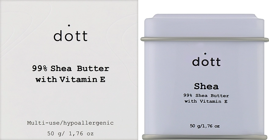 Dott Масло Ши Multi-Use Shea Butter With Vitamin E - фото N2