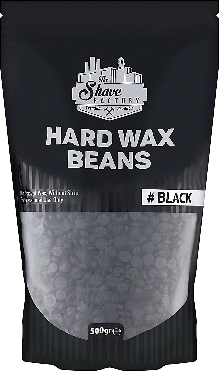 The Shave Factory Воск для депиляции, черный Hard Wax Beans Black - фото N1