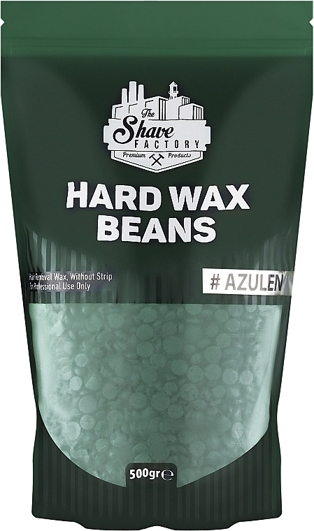 The Shave Factory Віск для депіляції, зелений Hard Wax Beans Azulen - фото N1
