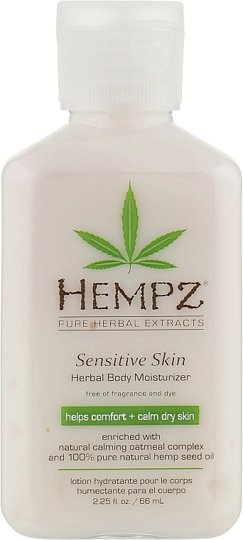 Hempz Рослинний зволожуючий лосьйон для чутливої шкіри Sensitive Skin Herbal Body Moisturizer - фото N1
