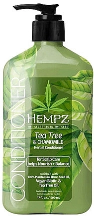 Hempz Кондиціонер із чайним деревом, ромашкою, веганським біотином для догляду за шкірою голови Daily Tree & Chamomile Conditioner Set With Vegan Biotin For Scalp Care - фото N1