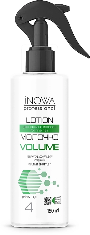 JNOWA Professional Молочко-спрей для надання об'єму 4 Volume Lotion - фото N1