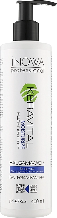 JNOWA Professional Бальзам-маска для щоденного застосування KeraVital Multivit Shuttle Sulfate Free Balsam-Mask - фото N1