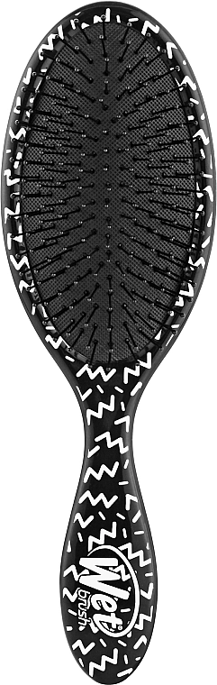 Wet Brush Щітка для волосся, чорна зіг-заг Original Detangler Hipster Diagonal Checkers - фото N1
