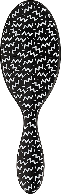 Wet Brush Щітка для волосся, чорна зіг-заг Original Detangler Hipster Diagonal Checkers - фото N2