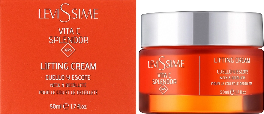 LeviSsime Ліфтинг-крем для шиї та зони декольте Vita C Splendor Lifting Cream - фото N2