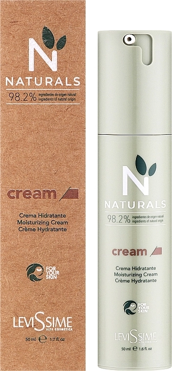 LeviSsime Зволожувальний та відновлювальний крем для обличчя Naturals Cream - фото N2