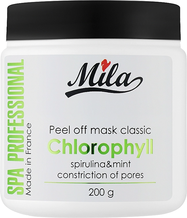 Mila Маска альгінатна класична порошкова "Хлорофіл, спіруліна м'ята" Mask Peel Off Chlorophyll Spirulina, Mint - фото N3