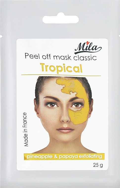 Mila Маска альгінатна класична порошкова "Ананас і папая" Exfoliating Peel Off Mask Pineapple & Papaya - фото N1