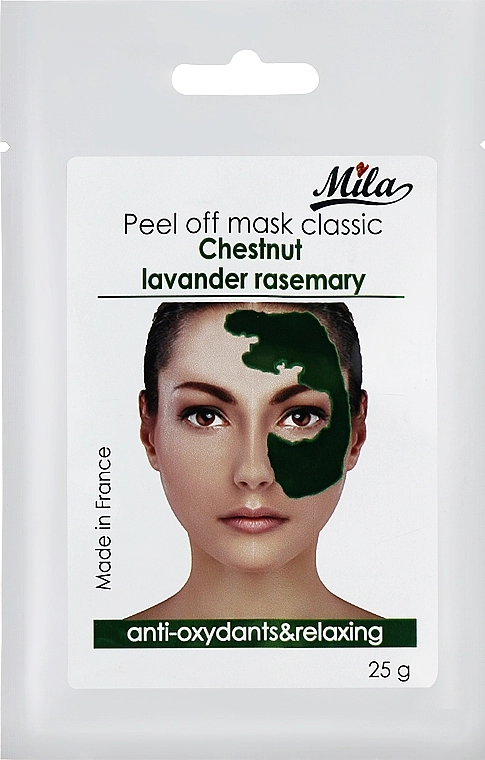 Mila Маска альгінатна класична порошкова "Каштан, лаванда, розмарин" Relaxing Peel Off Mask Indian Chestnut, Lavender, Rosemary - фото N1