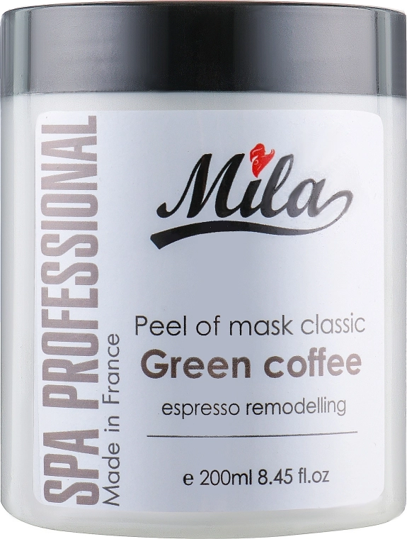 Mila Маска альгинатная классическая порошковая "Зеленый кофе" Espresso Remodelling Peel Off Mask Green Coffee - фото N3