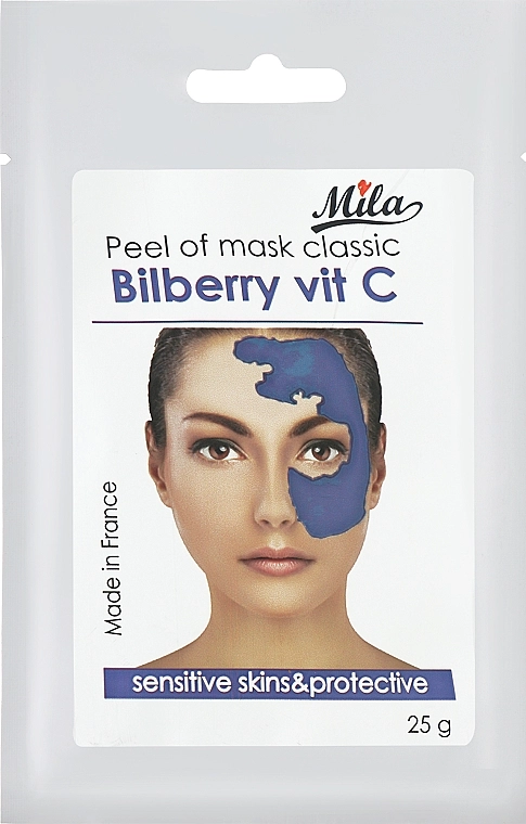 Mila Маска альгінатна "Чорниця і вітамін С" bilberry mask - фото N1