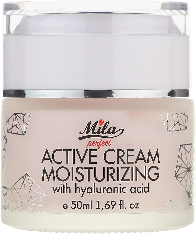 Mila Увлажняющий крем для лица с гиалуроновой кислотой Perfect Active Cream Moisturizing With Hyaluronic Acid - фото N1