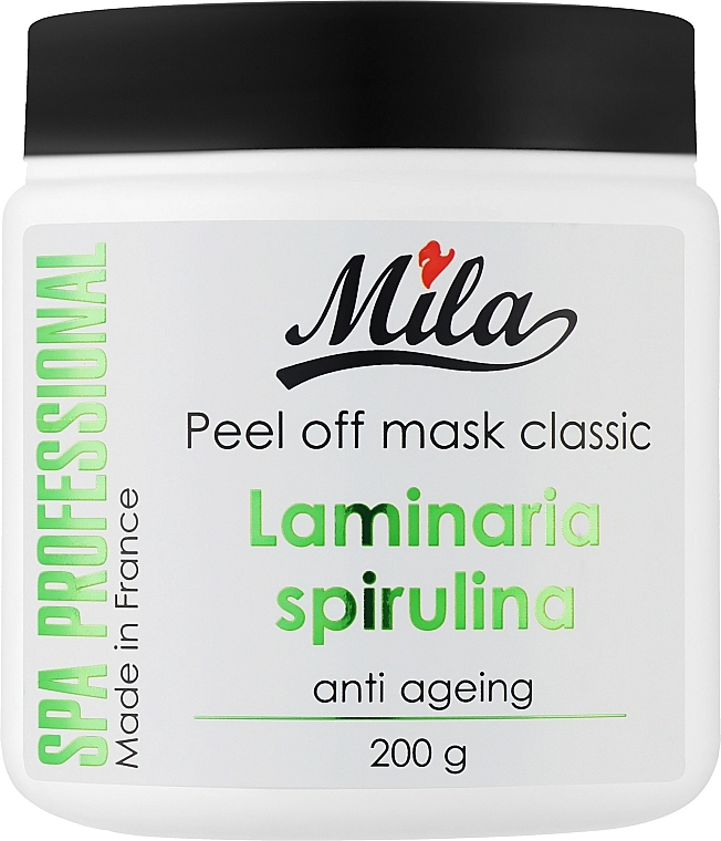 Mila Маска альгинатная классическая порошковая "Ламинария, спирулина" Anti-Ageing Peel Off Mask Laminaria Digitata & Spirulina - фото N3
